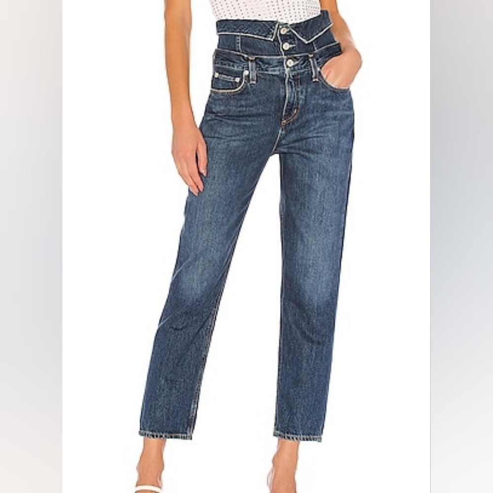 Agolde Vanna Corset Straight in Desolate jeans